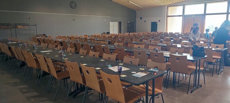 preparation de la salle du loto